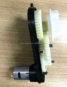 Manufacturing high quality plastic toy car gearbox 12v 6v 550 motor