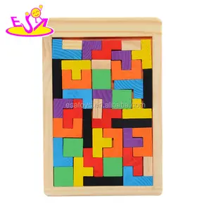 Best design classic Intelligence Colorful wooden Tangram Jigsaw for children W14A169