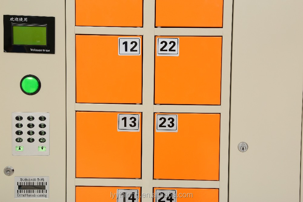 Personnalisé code à barres à puce exploité mobile téléphone casier pour salle de réunion