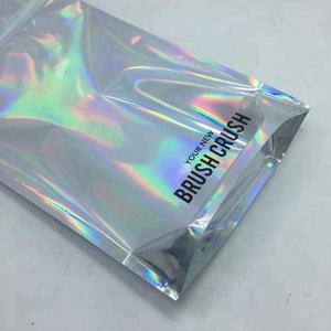 Tùy Chỉnh Túi Nhựa Hologram Mylar <span class=keywords><strong>Zipper</strong></span> <span class=keywords><strong>Bag</strong></span> Với Cửa Sổ Rõ Ràng - Product Image 6