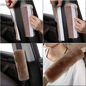 Coussin <span class=keywords><strong>de</strong></span> <span class=keywords><strong>protection</strong></span> en peau <span class=keywords><strong>de</strong></span> mouton véritable pour <span class=keywords><strong>ceinture</strong></span> <span class=keywords><strong>de</strong></span> sécurité <span class=keywords><strong>de</strong></span> voiture, accessoire automobile pour le <span class=keywords><strong>cou</strong></span> et les épaules - Product Image 5