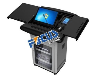 Podium en classe universitaire Podium électronique <span class=keywords><strong>Pupitre</strong></span> intelligent pour l'école Équipement d'enseignement professionnel audiovisuel - Product Image 2