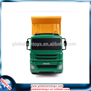 1/18 grande modelo de camión de auto viendo rc camión volquete con sonido y luz carro de descarga eléctrica venta - Product Image 4