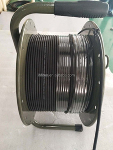 Tambor de cable de <span class=keywords><strong>fibra</strong></span> blindado móvil retráctil portátil para entornos hostiles/carro de carrete/con conector impermeable PDLC - Product Image 5