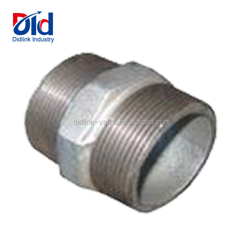 Pipe Fitting and Flange Valve Direct for Sale Manufacturer Galvanized Malleable Iron Hexagon Nipple