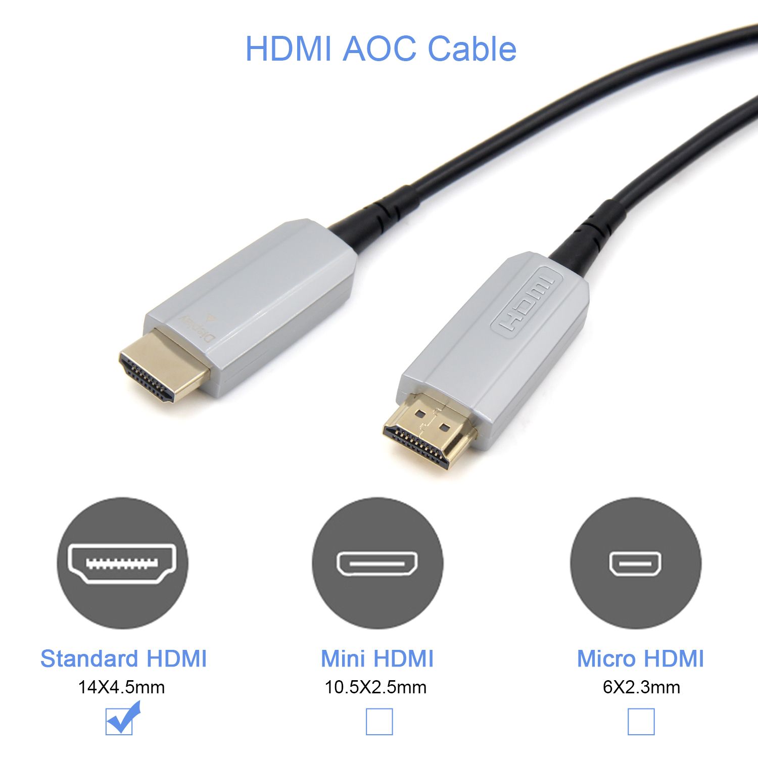 Активный оптоволоконный кабель Ultra HD 4K 60 Гц HDMI AOC 10 м/15 м/20 м/25 м/30 м