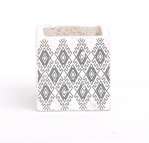 <span class=keywords><strong>Vasi</strong></span> per Piante Succulente in <span class=keywords><strong>Cemento</strong></span> Stile Francese con Motivo Floreale Quadrato all'Ingrosso - Product Image 5