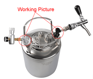 Los conectores del líquido / del gas de la <span class=keywords><strong>desconexión</strong></span> del barril de la cerradura de la bola dispensador del conector del barril - Product Image 6