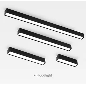 Phong cách đơn giản scon LED Magnetic Track ánh sáng nhôm hiện đại chiếu sáng trong nhà màu đen theo dõi mờ hệ thống chiếu sáng