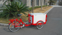 Vélo de café à trois roues 24 pouces 7 vitesses/3 vitesses intermédiaires Vélo cargo GB 9005B