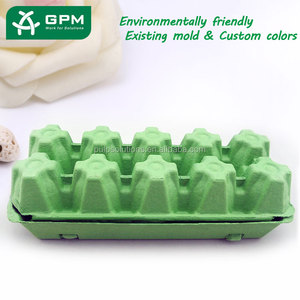 Alta Calidad Cajas De Embalaje De Huevos <span class=keywords><strong>10</strong></span> hoyos pulpa de papel bandeja del huevo - Product Image 6
