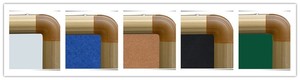 <span class=keywords><strong>Bacheca</strong></span> in Sughero con Superficie in Acciaio Laccato Giallo, Misure Personalizzabili, con Cornice in Alluminio Argento, Penna Cancellabile e Magneti - Product Image 5