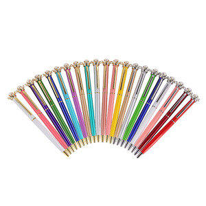 colorida corona perla logotipo personalizado promocional lápiz bolígrafo <span class=keywords><strong>de</strong></span> <span class=keywords><strong>metal</strong></span> pluma <span class=keywords><strong>de</strong></span> bola <span class=keywords><strong>de</strong></span> <span class=keywords><strong>metal</strong></span> pluma - Product Image 6