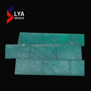 Cetakan stempel batu beton cetak karet bahan PP desain beragam berlekuk lanskap - Product Image 5