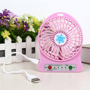 Útil portátiles cool usb ventilador eléctrico recargable con viento fuerte traer de caliente - Product Image 3