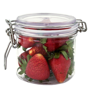 Octagon 500ml PET Plastic Carnisters <strong>Wide</strong> <strong>Mouth</strong> <strong>Mason</strong> <strong>Jars</strong> With Lock for Bath Salt Honey Candy - Product Image 6