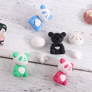 Trường Khuyến Mại Thời Trang Phim Hoạt Hình 3D DIY Panda Dễ Thương Ma Thuật Cao Su Bút Chì Tẩy - Product Image 4