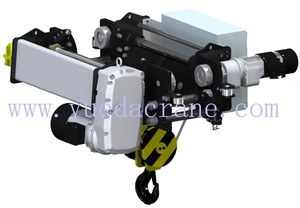 Palan électrique <span class=keywords><strong>monorail</strong></span> à câble métallique, capacité de 3, 5, 8, 10, 15 tonnes, habits de levage, norme européenne - Product Image 5