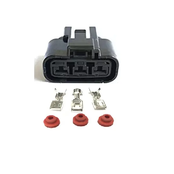 Fan Socket Automotive Elektrische Draad 3 Pin Netsnoer Vrouwelijke Connector QLW-A-3F-B Bakje Kit QLW-A-3F-GR Voor Hondas