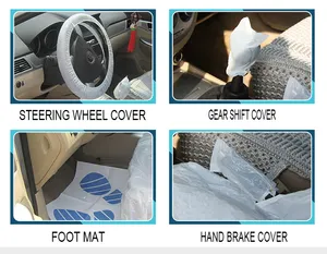 Cover HDPE/LDPE Disposable Plastic Seat Cover For Car