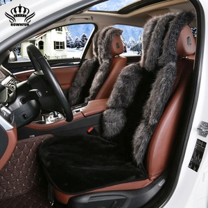 <span class=keywords><strong>Coprisedili</strong></span> <span class=keywords><strong>universali</strong></span> <span class=keywords><strong>personalizzati</strong></span> Rownfur cuscini in pelliccia sintetica di alta qualità per accessori auto anteriori con Logo - Product Image 4