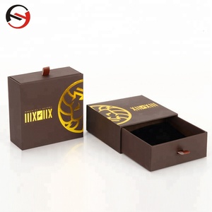 Confezione regalo con Logo personalizzato scatole per cassetti scorrevoli di lusso scatola per imballaggio regalo in pelle - Product Image 6