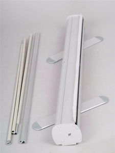 Alluminio retrattile <span class=keywords><strong>Roll</strong></span> <span class=keywords><strong>up</strong></span> Display Stand <span class=keywords><strong>Premium</strong></span> caratteristiche con ampia Base per la pubblicità - Product Image 2
