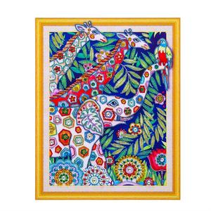 Peinture de diamant en forme spéciale de <span class=keywords><strong>girafe</strong></span>, 47x57cm, décoration de la maison, peinture artistique abstraite pour enfants - Product Image 6
