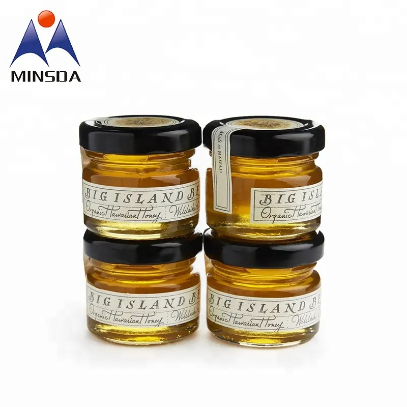 Minsda Custom Honey Food Private Aufkleber Verpackung Etiketten drucke ti ketten für Gläser