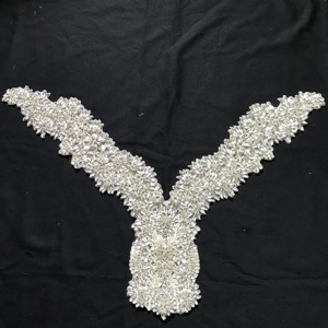 Collar de parche con apliques de cristal decorativos, grande, ostentoso, ostentoso, para 2019 - Product Image 4