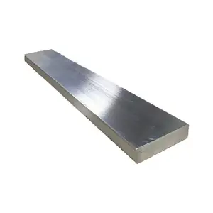 Aluminium Ekstrusi Profil 6063 T5 Tebal Aluminium Bar Datar Saham Standar Dipoles Bar Persegi Panjang Komposit 50 Pada 100 Mm 35 99%