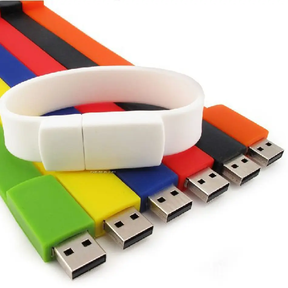 Bracelet USB en silicium, haute qualité, Portable en vrac, clé USB, 8 go, 4 go, cadeau, vente en gros