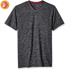 Chine usine Personnalisé Votre Propre Logo OEM Pas Cher Impression V cou des hommes t chemises - Product Image 2