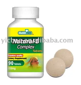 Suplemento Natural vitamina del complejo B Tablet píldora