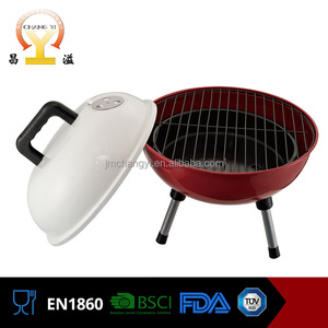 Cromado de acero inoxidable al por mayor de carbón portátil <span class=keywords><strong>mini</strong></span> <span class=keywords><strong>barbacoa</strong></span> parrilla redonda con certificado ce - Product Image 5