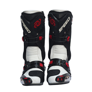 Scarpe da corsa Nero o Bianco Stivali Da <span class=keywords><strong>Moto</strong></span> Da Corsa Scarpe B1003 - Product Image 2