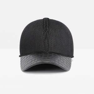 Factura de Encargo al por mayor de Alta Calidad de Cuero a cuadros Gorra de Béisbol adulto orejeras Sombreros - Product Image 2