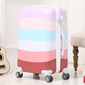3pcs spinner ruedas viajes baratos equipaje coloridos patrones chica la maleta de viaje, bolsa de - Product Image 2