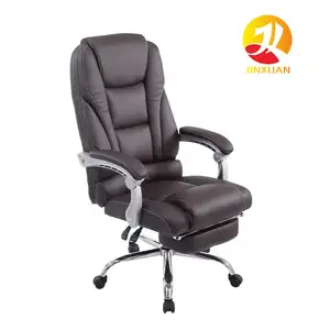 PU Leather 180 Degree Adjustable Reclining Office Chair Comfortable Executive Boss Manager Chair Office Chairs With Footrest