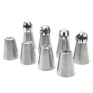 Ensemble d'embouts de décoration de gâteau 11 pièces avec 8 buses 1 sacs à pâtisserie 1 convertisseur 1 brosse de nettoyage dans une boîte de couleur ensemble d'embouts de tuyauterie russe - Product Image 3