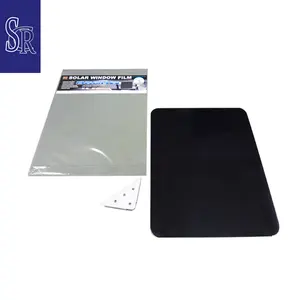 Taiwan 43 x 34 cm black cling window tint film retractable car windscreen side roller sunshade