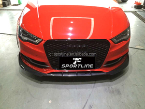 S3 fibra de carbono Chin Spoiler delantero Lip encajen para Aud <span class=keywords><strong>i</strong></span> S3 2015 Sedan puertas 2014 hasta - Product Image 4