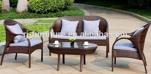 /jardín del patio de caña a mano- tejida sofá de/rota del pe tejido mesa de café/muebles - Product Image 1