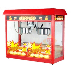 Máquina de Palomitas de Maíz Comercial POP6A-2 de Doble Olla de Acero de Lujo - Product Image 1