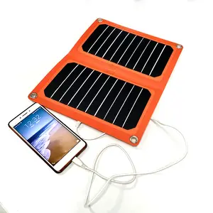 12 Вт, 5 В, портативное зарядное устройство на солнечной батарее, Мини Складная солнечная панель для сотового телефона