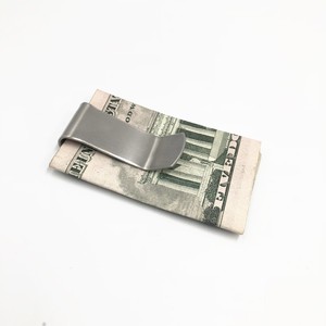 Promotie Groothandel Relatiegeschenken Blank Zilver Rvs Metalen Geld Clip