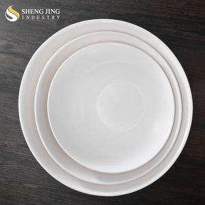 Vajilla asiática <span class=keywords><strong>de</strong></span> alta calidad, cuenco <span class=keywords><strong>de</strong></span> cerámica blanco liso <span class=keywords><strong>de</strong></span> 10,75 pulgadas - Product Image 4