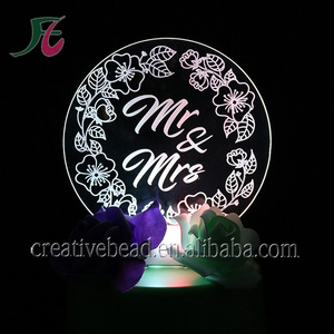 Decorazione per eventi e articoli per feste e eventi e forniture per feste tipo matrimonio Led Toppers per sposi - Product Image 2