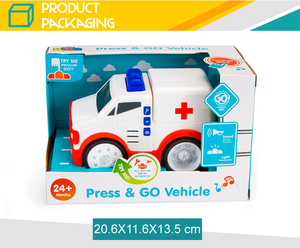 Mini <span class=keywords><strong>ambulance</strong></span> en plastique à piles, jouet électrique, prix pour enfants - Product Image 4