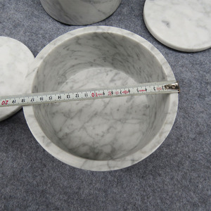 Tarros de vela de mármol blanco únicos - Product Image 4